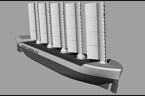 Sign of the times: the WindShip 2025 concept (Copyright: Knud E. Hansen A/S)